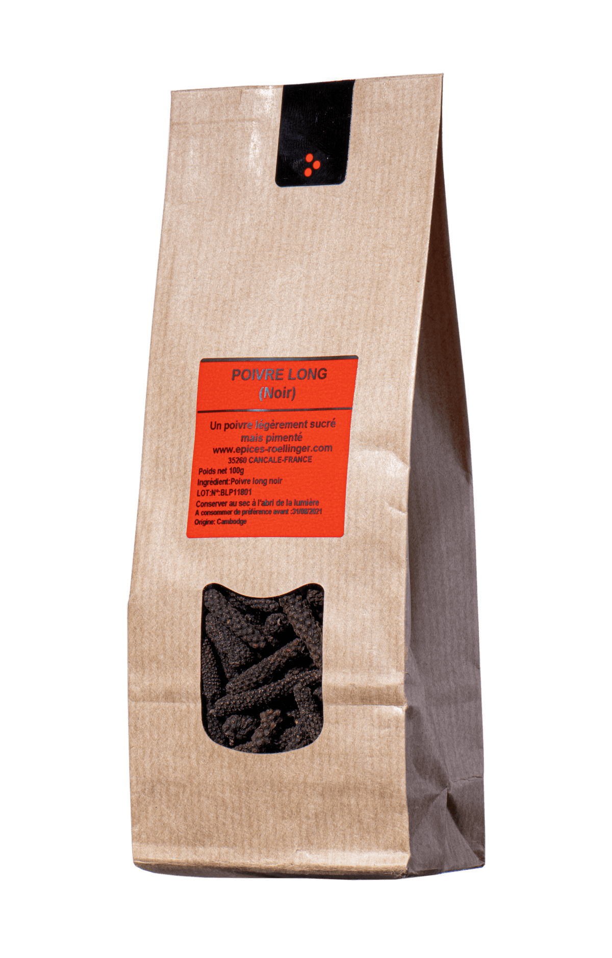 Poivre long (Cambodge) 40g - Roellinger