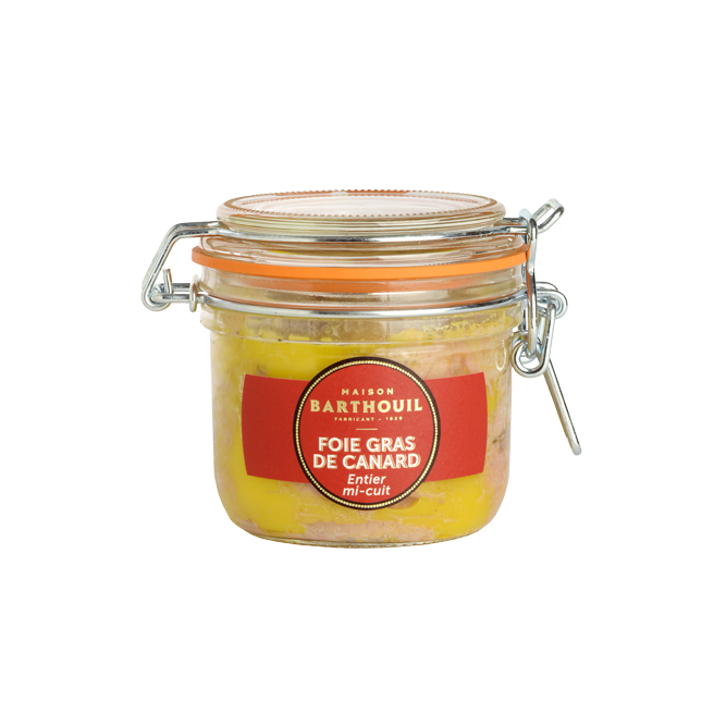 Foie gras entier mi-cuit 90g conserve - Maison Barthouil
