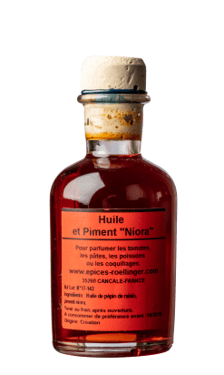 Huile et piment « Niora » 5cl - Olivier Roellinger