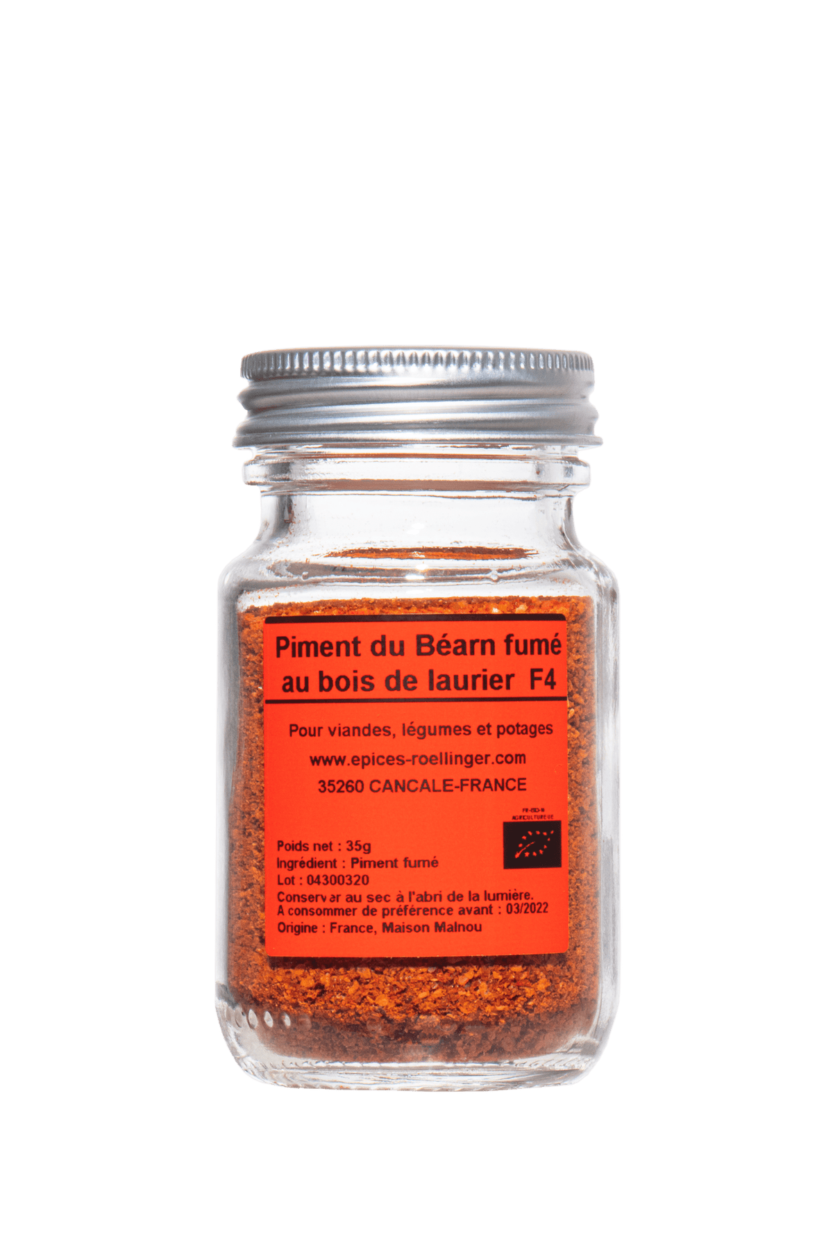 Piment du Béarn fumé au bois de laurier F4 40 g - Roellinger
