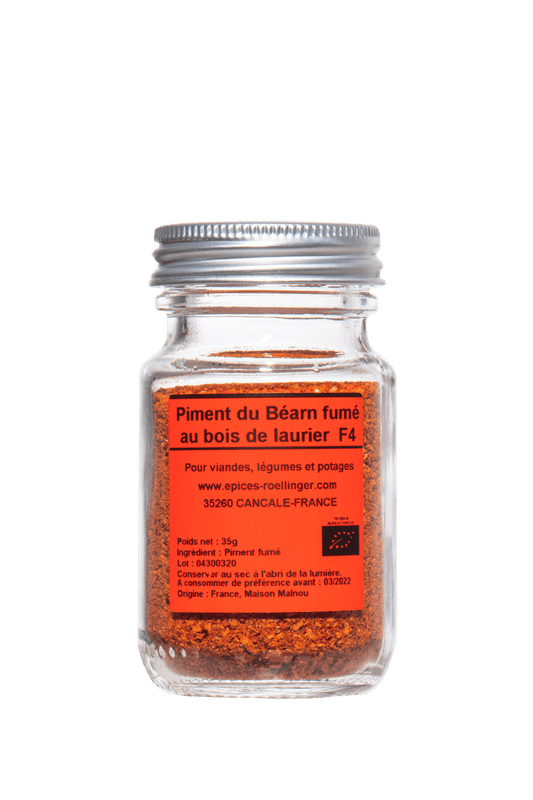 Piment du Béarn fumé au bois de laurier F4 40 g - Roellinger