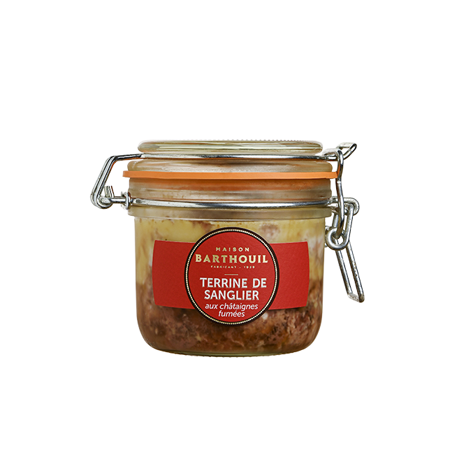 Terrine de sanglier aux châtaignes 190g - Maison Barthouil